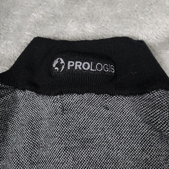 Brooks Brothers Sweater Mens XL Gray Half Zip Mock Neck Merino Wool Prologis - Picture 10 of 14